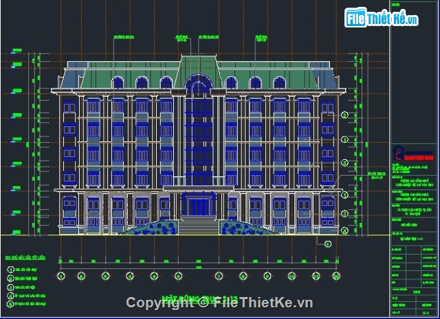 Nhà hiệu bộ,Nhà làm việc 5 tầng,kiến trúc nhà điều hành,nhà làm việc trụ sở,nhà điều hành trường CĐ,bản vẽ nhà điều hành