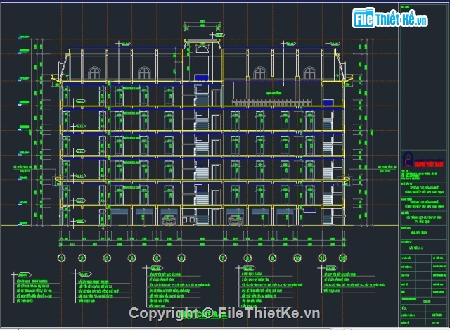 Nhà hiệu bộ,Nhà làm việc 5 tầng,kiến trúc nhà điều hành,nhà làm việc trụ sở,nhà điều hành trường CĐ,bản vẽ nhà điều hành