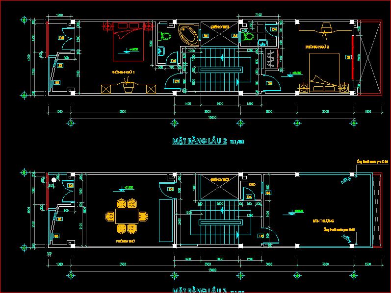 kiến trúc nhà ở,kiến trúc 4 tầng rưỡi,nhà phố kích thước 4 x 15m