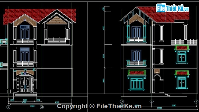 Bản vẽ nhà phố,kiến trúc 2.5 tầng,mẫu nhà phố,thiết kế nhà phố,nhà phố hình L