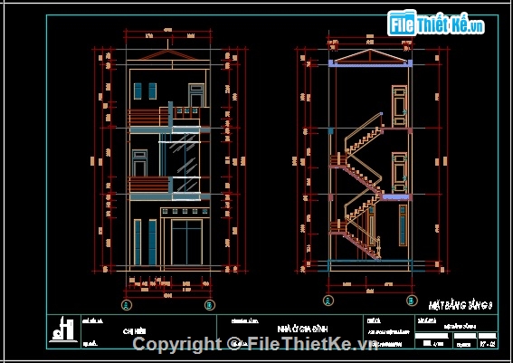 Bản vẽ nhà phố 3 tầng kích thước 4.9x16.3m,nhà phố mặt tiền 5m,bản vẽ nhà phố 3 tầng