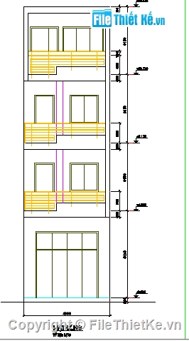 Bản vẽ,Bản vẽ nhà phố,nhà 4 tầng,4 tầng,kiến trúc 4 tầng,Bản vẽ kiến trúc nhà phố