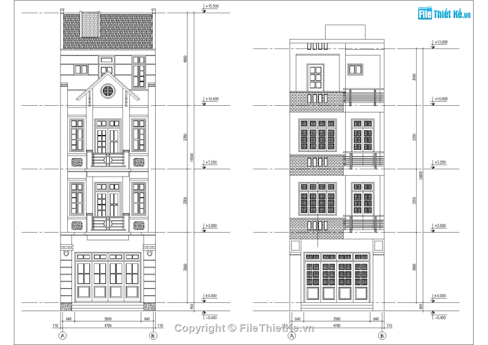 nhà ống 4 tầng,Nhà ống 3 tầng 1 tum,nhà phố 3 tầng 1 tum,bản vẽ nhà phố 3 tầng 1 tum,nhà phố 3 tầng 1 tum file cad