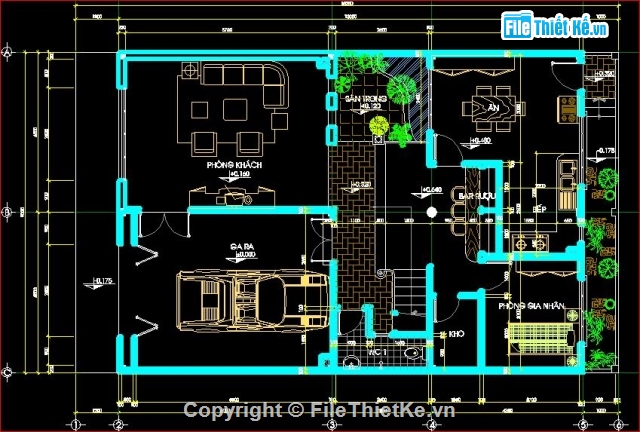 nhà phố kích thước 9x15m,Bản vẽ nhà phố,mẫu nhà phố 4 tầng,mẫu nhà phố song lập