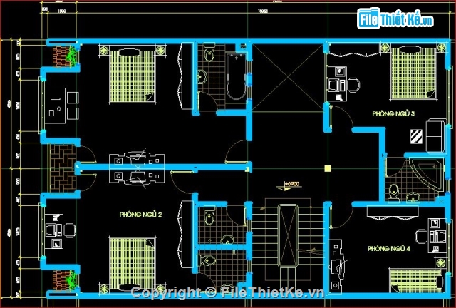 nhà phố kích thước 9x15m,Bản vẽ nhà phố,mẫu nhà phố 4 tầng,mẫu nhà phố song lập