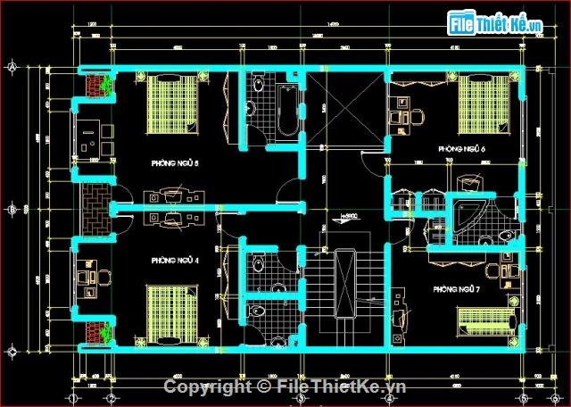 nhà phố kích thước 9x15m,Bản vẽ nhà phố,mẫu nhà phố 4 tầng,mẫu nhà phố song lập