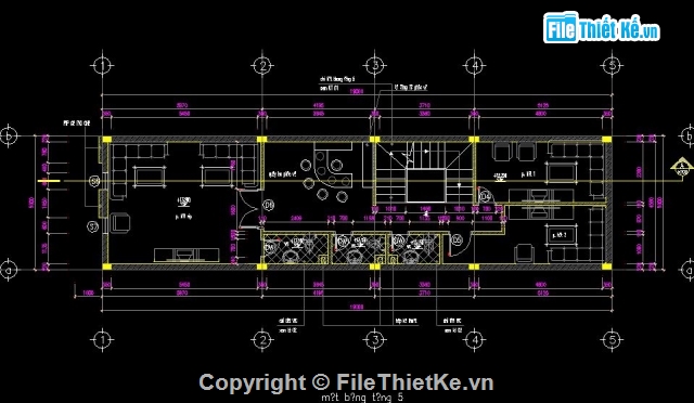 Bản vẽ chi tiết,Bản vẽ kiến trúc Nhà,Bản vẽ kiến trúc nhà phố,karaoke 5 x 16.3m