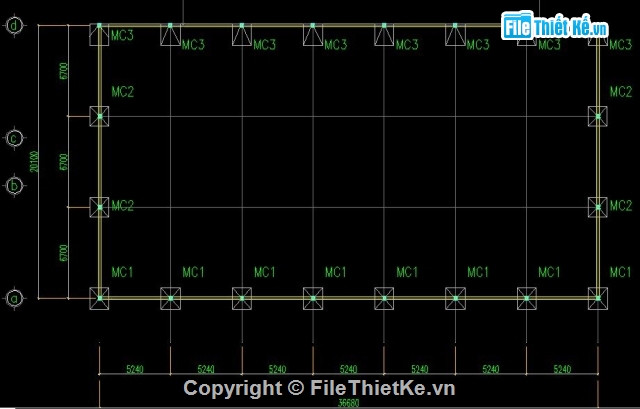 Nhà thép tiền chế,Bản vẽ kiến trúc Nhà xưởng,nhà thép tiền chế