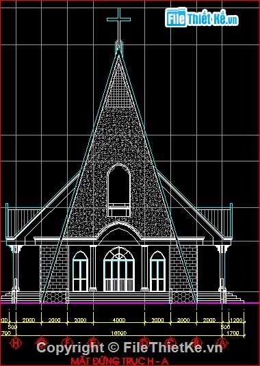 kiến trúc đẹp,kiến trúc nhà thờ đẹp,bản vẽ nhà thờ,thiết kế mẫu nhà thờ