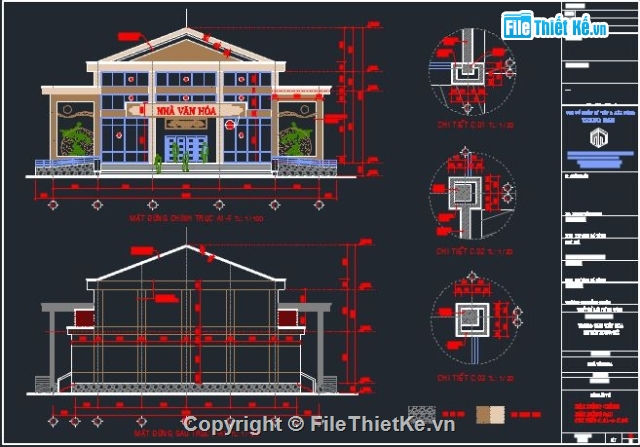 nhà văn hóa,nhà văn hóa huyện,bản vẽ nhà văn hóa,thiết kế nhà văn hóa,nhà văn hóa đẹp