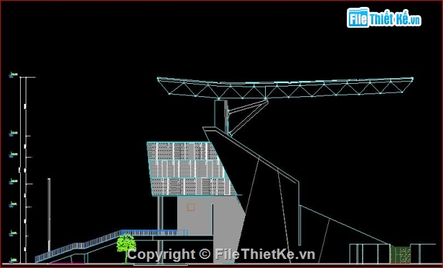 kiến trúc sân vân động 20000 chỗ,Bản vẽ kiến trúc sân vận động,sân vận động Hòa Xuân