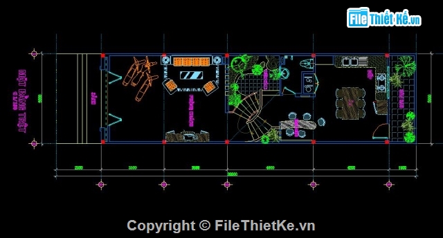 Bản vẽ mặt bằng,kiến trúc nhà ở,kiến trúc 3 tầng