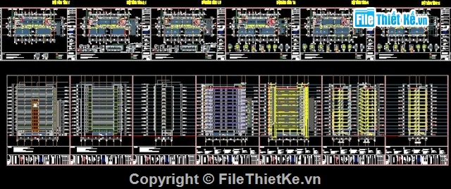 Bản vẽ nhà giảng đường,Nhà lớp học 13 tầng,Giảng đường 13 tầng,kiến trúc giảng đường đại học,Kiến trúc công trình nhà lớp học