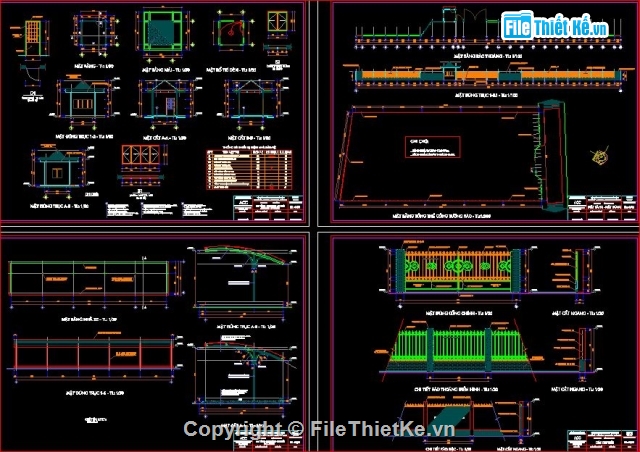 tổng thể trường học,kiến trúc tổng thể trường học,trường thcs phú lợi