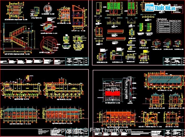 tổng thể trường học,kiến trúc tổng thể trường học,trường thcs phú lợi