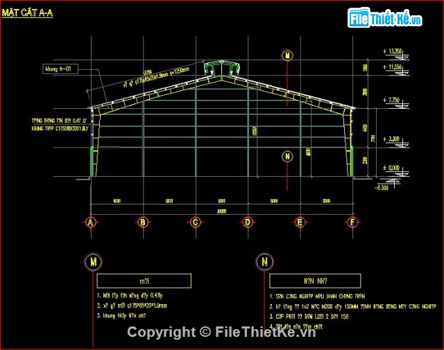 nhà xưởng,bản vẽ nhà xưởng,bản vẽ kiến trúc nhà xưởng,bản vẽ kết cấu nhà xưởng