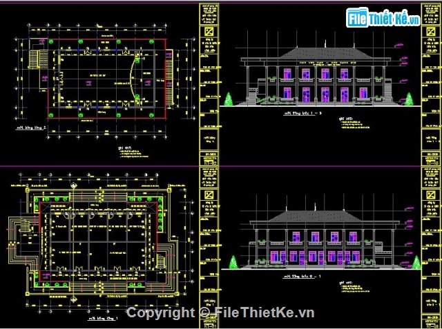 kiến trúc nhà văn hoá,kết cấu nhà văn hóa,nhà văn hóa 100 chỗ,bản vẽ nhà văn hóa
