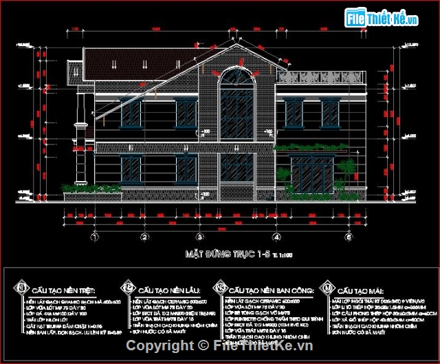 Bản vẽ nhà phố,biệt thự đẹp 2,biệt thự 4.7x18.25m,nhà phố dạng biệt thự