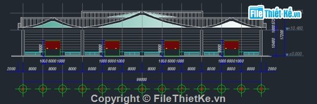 Bản vẽ xưởng sản xuất,Bản vẽ kiến trúc Nhà xưởng,xưởng sản xuất,Xưởng sửa chữa,Nhà bảo vệ,Nhà để xe