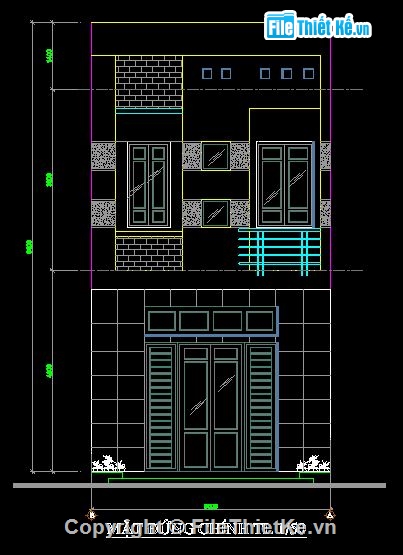 Nhà phố 2 tầng,nhà phố 5x18m,bản vẽ nhà phố,mẫu nhà phố 2 tầng đẹp