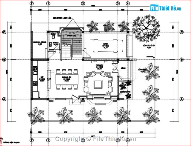 kết cấu biệt thự,kiến trúc biệt thự,biệt thự 3 tầng