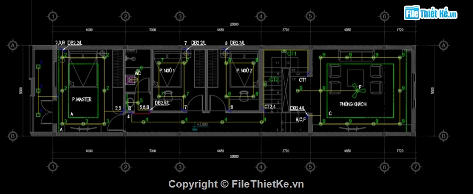 Bản vẽ điện nước nhà phố 3 tầng,điện nước nhà phố,bản vẽ me nhà phố,ME nha phố,full hồ sơ điện nước nhà phố