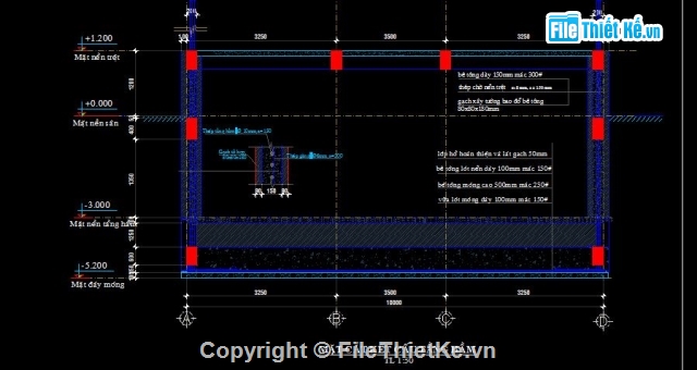 Bản vẽ thi công khách sạn 10x12.5m,Bản vẽ khách sạn 1 tầng hầm 5 tầng nổi,Bản vẽ khách sạn 6 tầng kèm dự toán,khách sạn 5 tầng,khách sạn tân cổ điển 5 tầng