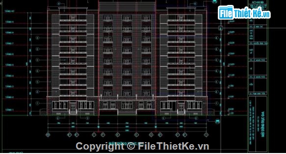 ký túc xá 10 tầng,file cad ký túc xá,ký túc xá file cad,autocad ký túc xá