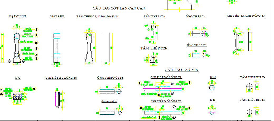Bản vẽ,Bản vẽ chi tiết,lan can,tay vin,khối lượng