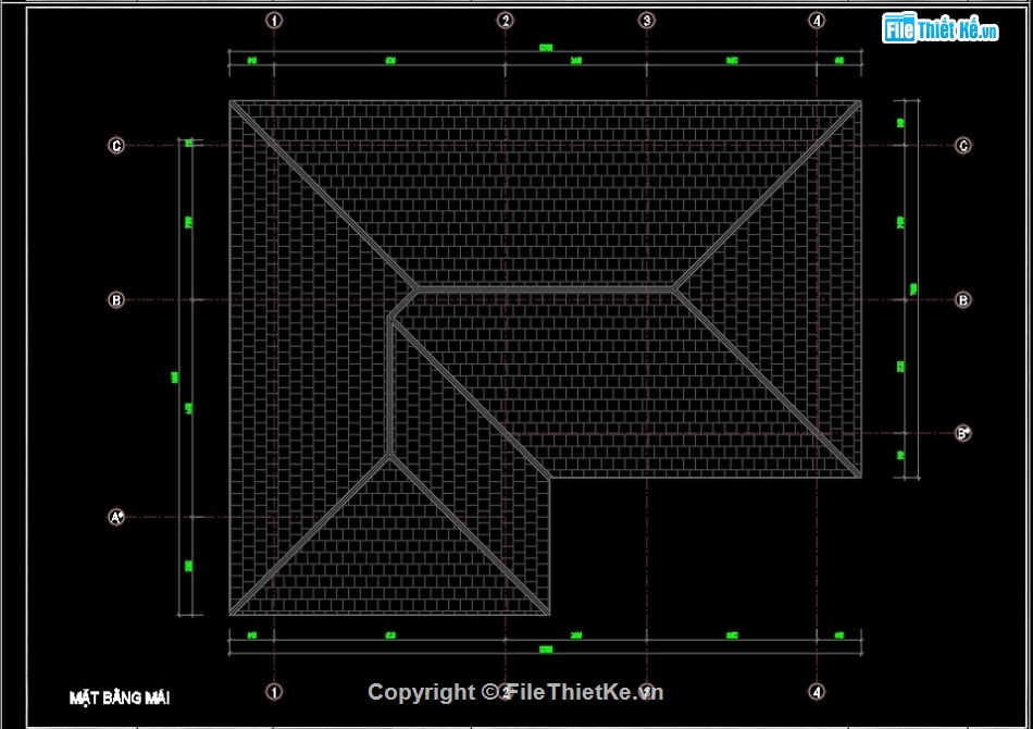 biệt thự 2 tầng,cad biệt thự 2 tầng,bản vẽ biệt thự mái nhật 2 tầng