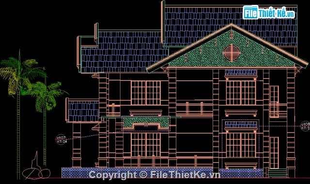 Bản vẽ,biệt thự đẹp 2,mẫu biệt thự,biệt thự đẹp,Bản vẽ autocad