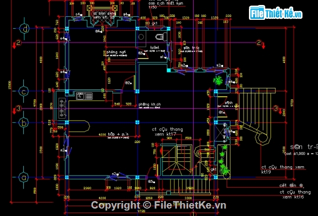 biệt thự 3 tầng,biệt thự kích thước 9.7 x 15m,biệt thự đẹp
