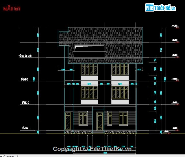 mẫu biệt thự,biệt thự đẹp,bản vẽ biệt thự,biệt thự 3 tầng,nhà kích thước 10 x 18m