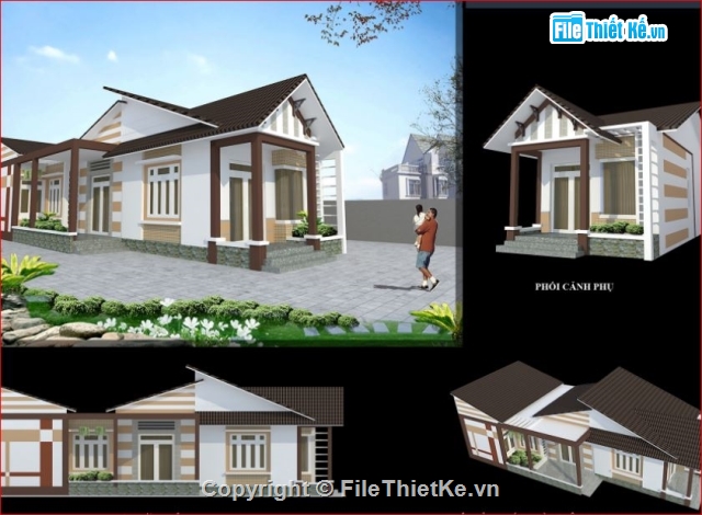 biệt thự 100m2,mẫu nhà cấp 4 đẹp,nhà cấp 4 mái thái,nhà cấp 4 100m2