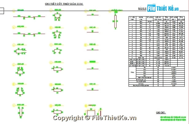 Bản vẽ,mẫu,Bản vẽ dầm I,dầm I 33m,dầm I căng trước,I 33m căng trước