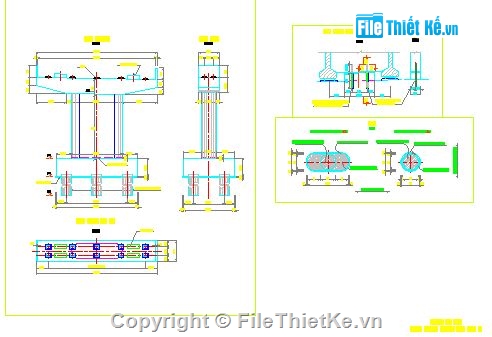 Bản vẽ cậu tạo mố,Thiết kế cấu tạo mố trụ,file cad mố trụ cầu