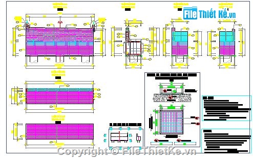 Bản vẽ cậu tạo mố,Thiết kế cấu tạo mố trụ,file cad mố trụ cầu