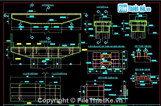 Bản vẽ cậu tạo mố,Thiết kế cấu tạo mố trụ,file cad mố trụ cầu