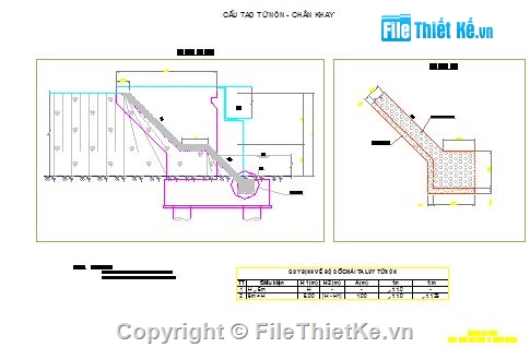 Bản vẽ cậu tạo mố,Thiết kế cấu tạo mố trụ,file cad mố trụ cầu