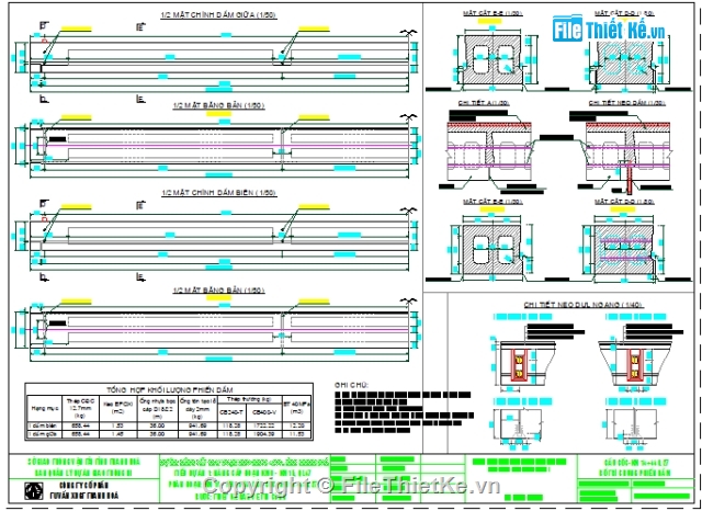 Dầm lỗ rỗng,mẫu bản vẽ,dầm bản 21m,dầm bản lỗ rỗng 21m,dầm 21m,dầm L=21m