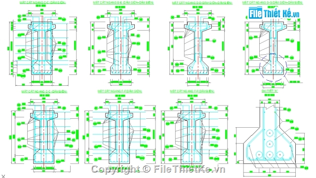 Bản vẽ,mẫu,dầm I 33m,Bản vẽ Cầu dầm 33m,dầm căng sau,Bản vẽ dầm