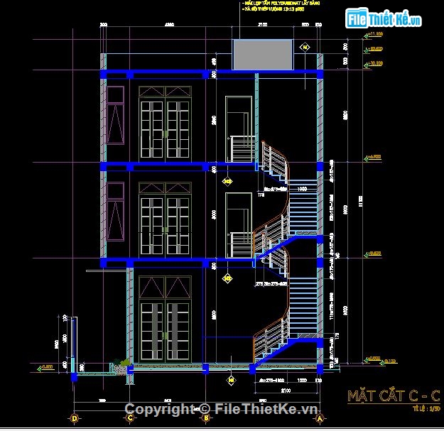 mẫu nhà 3 tầng,nhà kích thước 10.5 x 14.7m,điện nước nhà 3 tầng,kiến trúc nhà 3 tầng