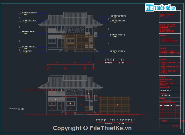 nhà 2 tầng mái thái,kiểu nhà mái thái,nhà mái thái đẹp