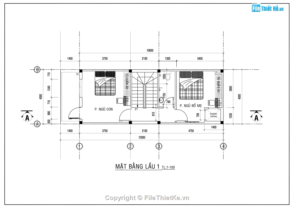 nhà phố 3 tầng,kiến trúc nhà phố 3 tầng,nhà phố 3 tầng 4x13m,bản vẽ nhà phố 3 tầng