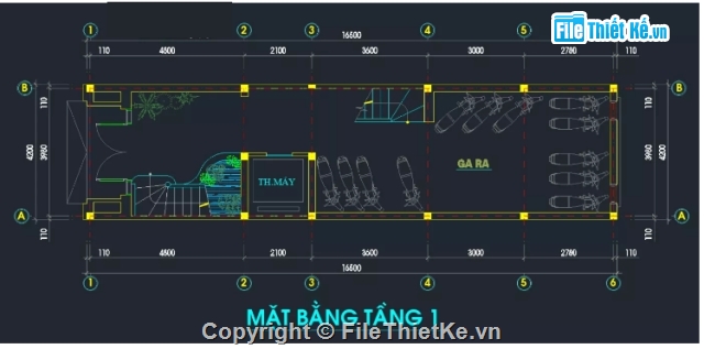 Mẫu nhà phố,Bản vẽ nhà phố,mẫu nhà phố,4.2x16.5m