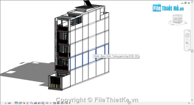 nhà phố 5 tầng,mẫu nhà 5 tầng,bản vẽ revit,mẫu công trình revit