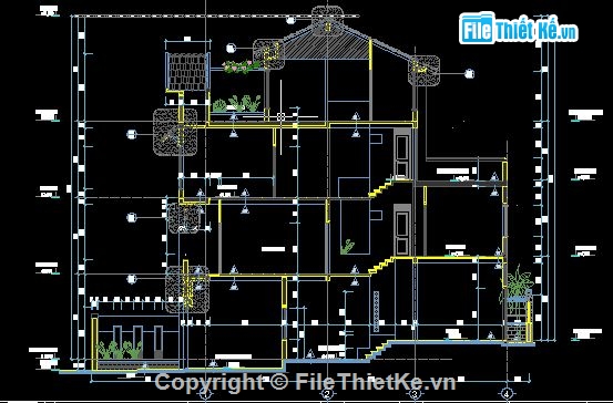 nhà 4 tầng,dự toán,điện nhà 4 tầng,kiến trúc 5 tầng