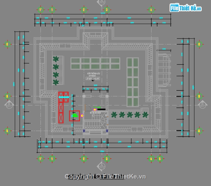 Biệt thự 3 tầng,Bản vẽ điện nước,File điện nước biệt thự