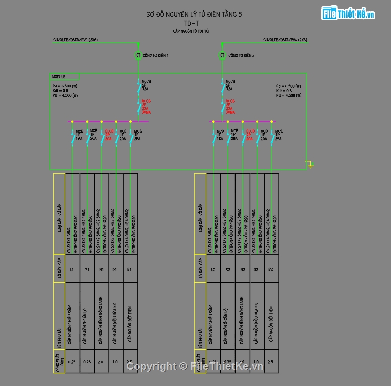 nhà cho thuê 7 tầng,Bản vẽ điện nước,FIle cad điện nước,Thiết kế điện nước,chung cư mini