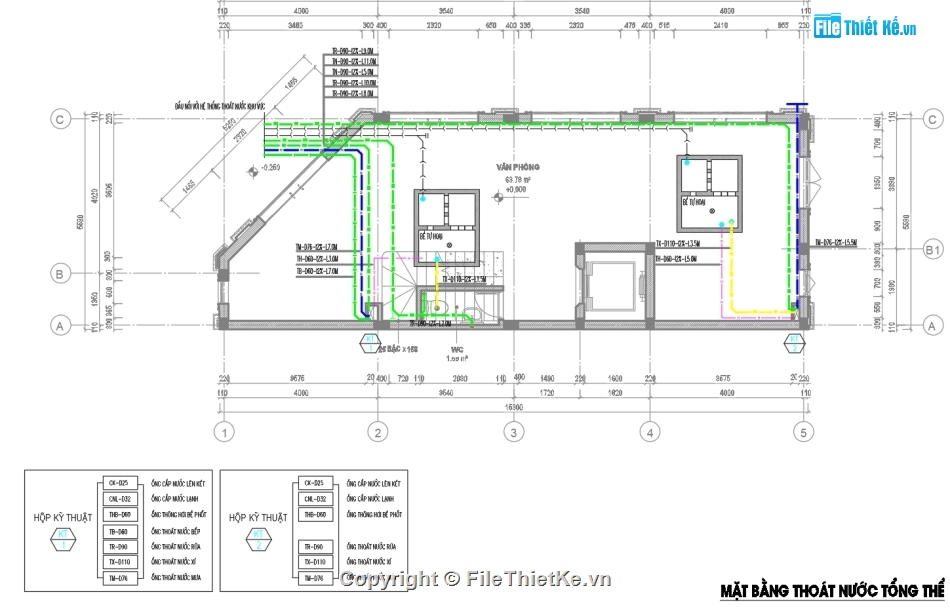 Nhà phố 6 tầng 15.3x5.59m,M&E nhà phố 6 tầng,bản vẽ điện nước,nhà phố tân cổ điển